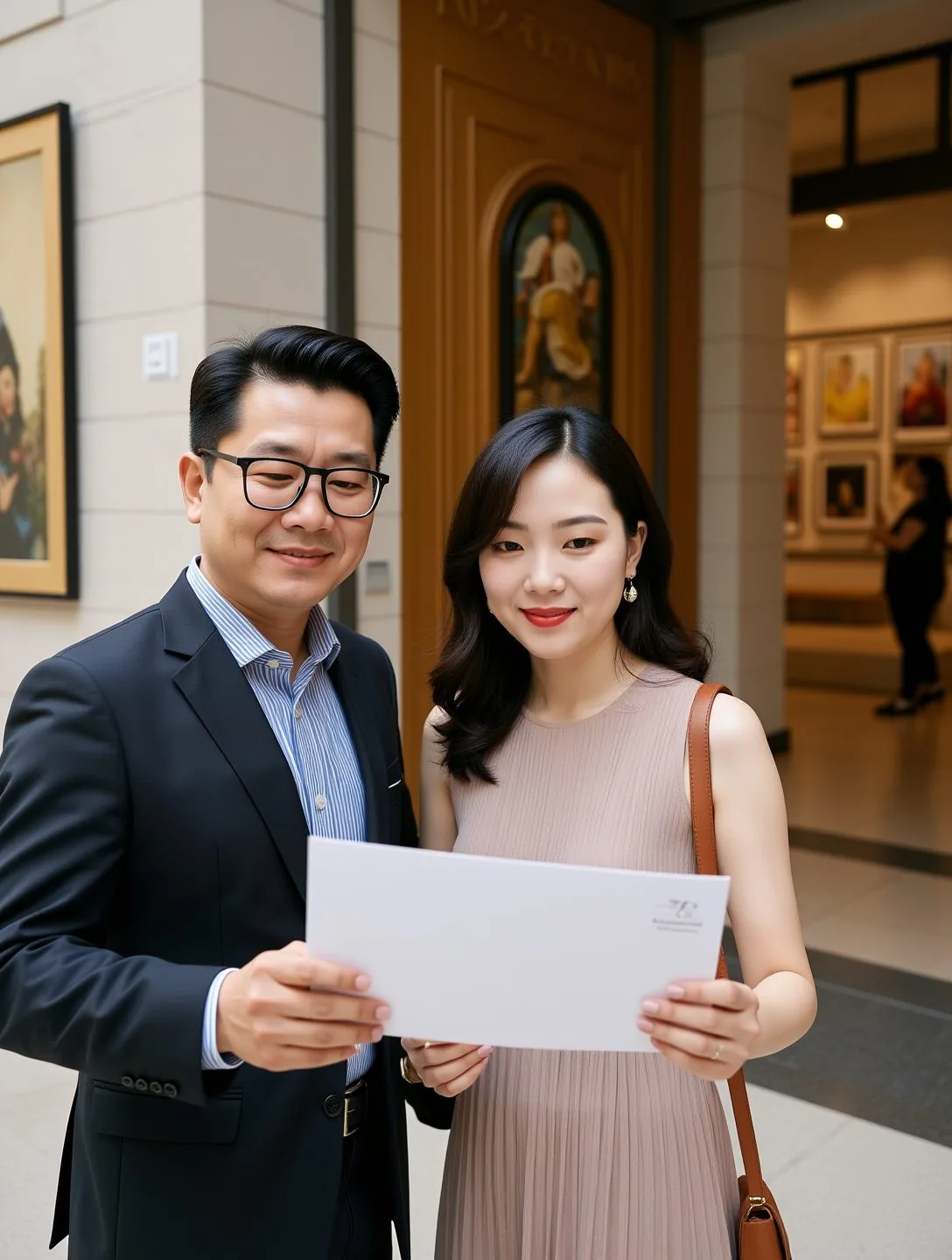 상하이 박물관 방문과 이동 시간을 확인하는 여행자