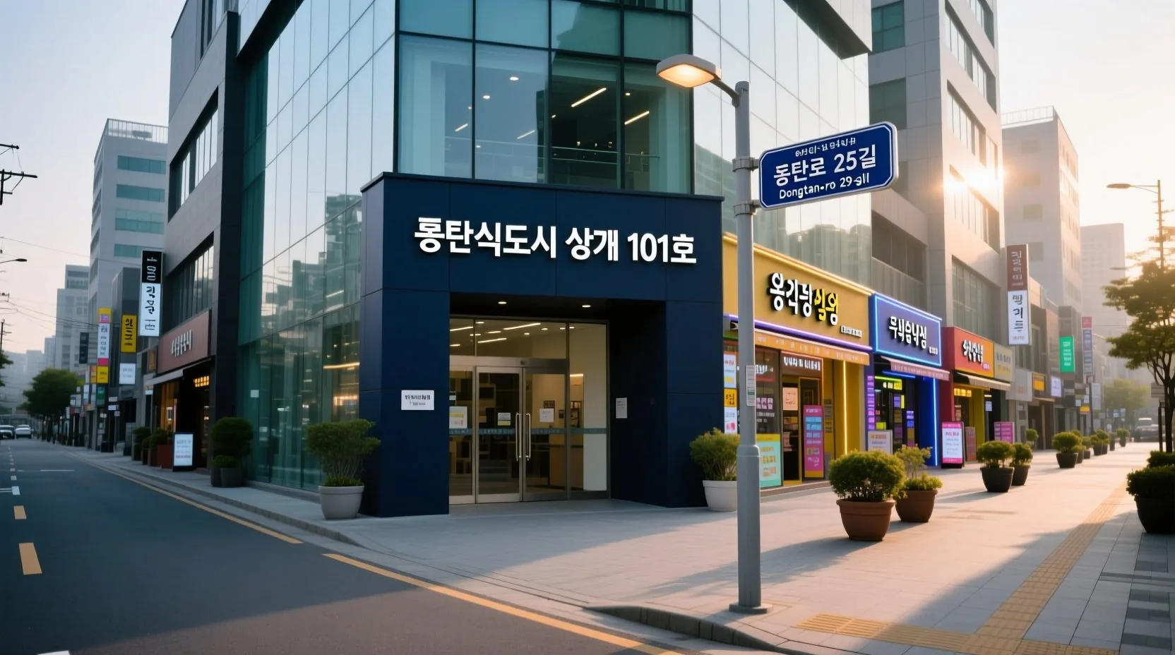 동탄 창억떡 위치, 신규 건물 주소 지표